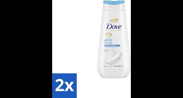 2 x Dove – Douchegel – Advanced Care Gentle Scrub – 225 ml - Douchegel - Exfoliatie - Huidverzorging - Zachte Douchegel - Schuim