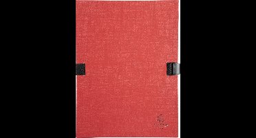 Exacompta 10x N'CLIP® Map uitrekbare rug en klep - Rood - 21509E