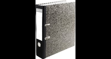 Exacompta 10x Ordner met hefboom Prem'Touch® - rug 80mm - A4 maxi - Grijs-Zwarte rug - 53681E