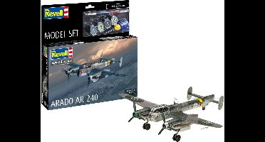 Revell Modelbouwpakket Vliegtuigen - 63798 Arado Ar 240 - Propeller Vliegtuig - Model Set Plastic - 1:72 - Modelbouw
