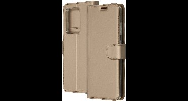 Accezz Hoesje - Geschikt voor Samsung Galaxy S20 Ultra - Wallet Softcase Bookcase - Goud