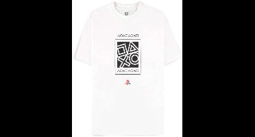 PlayStation - Icons Heren Tshirt - S - Wit