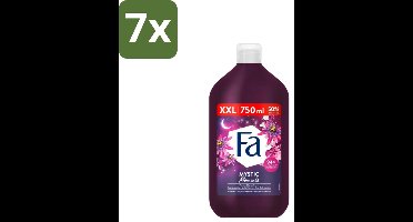 7 x Fa - Mystic Moments - Bad- & Douchegel - Passiebloem - 750 ml - Bad En Douchegel - Passiebloem - Sheaboter - Hydratatie - Verzorging