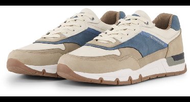Tom Tailor Sneakers met colourblocking 41 beige