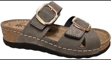 Rohde 5430 72 Slippers Taupe Nubuck Dames - Taupe - 42