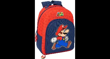 Schoolrugzak Super Mario Trick Rood Donkerblauw 32 x 42 x 15 cm