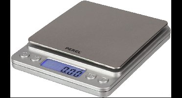 Perel Precisieweegschaal, digitaal, 0.01 g tot 500 g, tarrafunctie, automatische uitschakeling, lcd-scherm met achtergrondverlichting, grijs