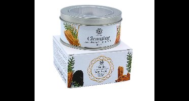 Green Tree - Edelsteen - Geurkaars - Gemstone Candle - Cleansing - Zwarte toermalijn - Sandalwood - 70g