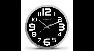 Muurklok Esperanza EHC013K Wit Zwart 250 mm