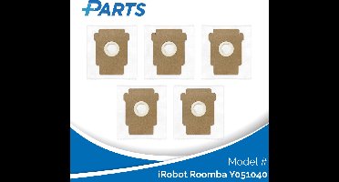 iRobot Roomba Y051040 Stofzakken (5 Stuks, Plus.Parts® alternatief voor 4849916)