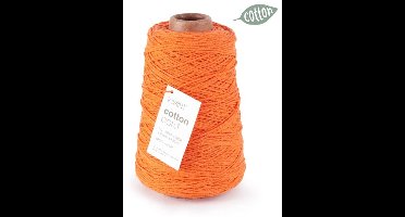 Oranje katoentouw voor diverse toepassingen en projecten - 500 meter - Katoen Touw