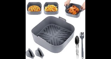Airfryer Accessoires - Bakpapier - Siliconen Bakje - Mand - Spatels - Oven Rek