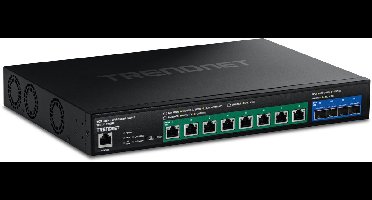 Trendnet TPE-7124SBF netwerk-switch Managed 10G Ethernet (100/1000/10000) Power over Ethernet (PoE) Zwart