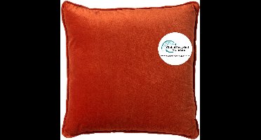 Dutch Decor FINNA - sierkussen 45x45 cm - Eco Line - 100% gerecycled - Potters Clay - oranje - Inclusief binnenkussen - Luxe kussens voor woonkamer & bank