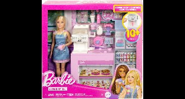 Barbie Koffiebar - mattel barbie coffee shop set - speelpop