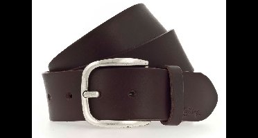 MUSTANG Leren riem Classic Women Leather Belt W100 Darkbrown bruine