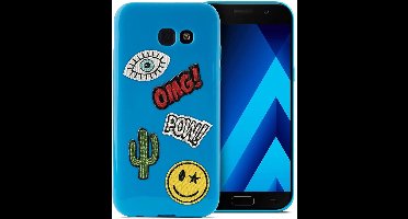 PURO SGGA517PM1BLUE mobiele telefoon behuizingen 13,2 cm (5.2'') Hoes Blauw, Groen, Rood, Wit, Geel