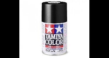 Tamiya Hobbyverf Acrylverf - TS-40 Metallic Black - Gloss - Acryl Spray - Verf spuitbus - 100 ml