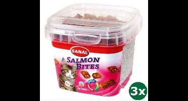 Sanal cat salmon bites cup 3x 75 gr