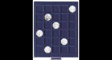 Stapel element, Smart - vak afm: 33 x 33 mm. (30 st.) Blauw/Transp. afm: 195 x 250 x 19 mm.