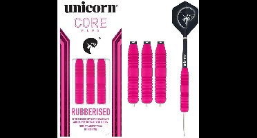 Unicorn Core Plus Rubberised Pink - Dartpijlen