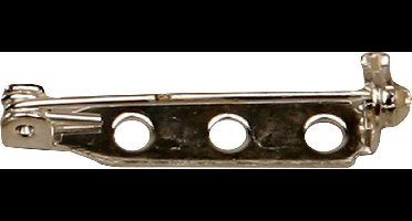 Brochespeld, L: 25 mm, verzilverd, 100 stuk/ 1 doos