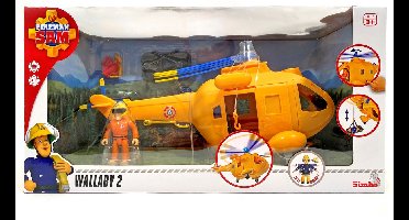 Simba - Brandweerman Sam - Helikopter Wallaby II met figuurtje