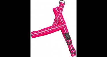 Hurtta Padded Hondentuigje / Harnas - Nylon - Zachte voering - Cherry - Borstomtrek: 90 - 110 cm (GELIEVE ALVORENS BESTELLEN OPMETEN)