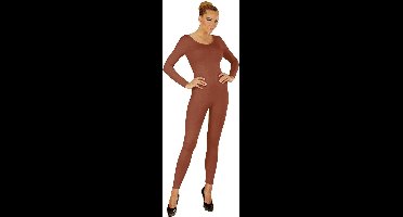 Unicolor Body Volwassen, Lang, Bruin - Vrouw