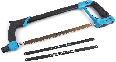 HBM 300 mm. 4 Delige Zaagbeugel voor hout en metaal