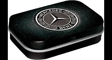 Mercedes Logo - Pepermunt Snoepjes - Metalen Blikje - Mint Box 6 x 4 cm