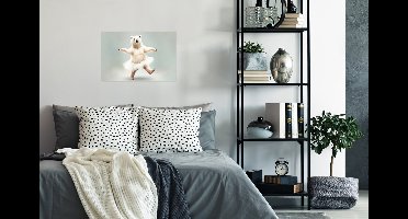 PosterMonkey - Poster - IJsbeer - Rok - Portret - Wit - Poster in lijst - Frame - 30x20 cm - Poster met kader