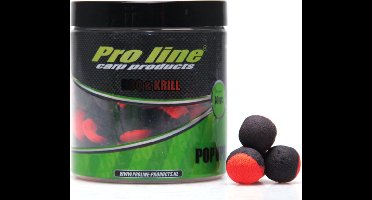 Pro Line - Dual Color Pop-Ups | BBQ n Krill | 15mm | 80g - Zwart