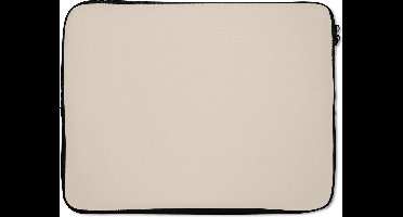 SleevesAndCases - Laptophoes - Beige - Effen kleur - Laptop sleeve - Laptop case - Voor laptop - 17 Inch - Laptoptas