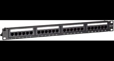 Cat.6 UTP 24 poorts patchpaneel 483x35x44mm