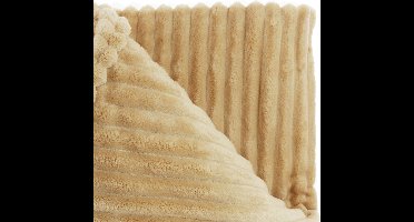 Unique Living Plaid Lex - Polyester - Beige/Bruin - 200 x x 150 cm (BxHxD)