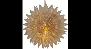Star Trading papieren ster Dis, beige, 3-laags, kerstdecoratie, 50 cm