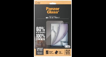 PanzerGlass Screenprotector geschikt voor Apple iPad Air 11 Inch (2024) Glazen | PanzerGlass Ultra-Wide Fit Screenprotector - Case Friendly