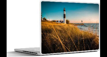 Laptop sticker - 14 inch - Vuurtoren - Zee - Amerika - 32x5x23x5cm - Laptopstickers - Laptop skin - Cover