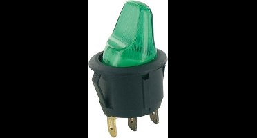 Wip schakelaar rond aan - uit groen hoog