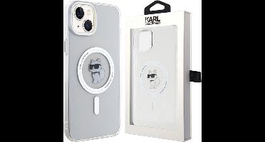 Karl - Lagerfeld - IML Choupette MagSafe hoesje voor iPhone - 15 - Plus - transparant