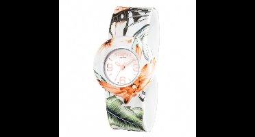 Bill´s Zwitserse Mini Horloge - vrouwen en kinderen - BIRDY - silicone polshorloge - zonder sluiting