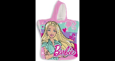 Barbie Poncho, Hearts - 50 x 100 cm - Polyester