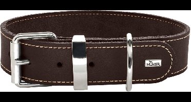 Hunter Halsband Aalborg Special Donkerbruin - Hondenhalsband - 70 cm