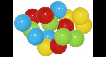 Kunststof ballenbak ballen - felle vrolijke kleuren - 100x stuks - ca 7 cm