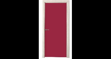 Deurposter 80x205 cm - Deursticker Rood - Effen kleur - Meubelfolie zelfklevend - Deurfolie woonkamer - Interieurfolie fotobehang - Deur plakfolie - Deurstickers - Deurbehang sticker - Kamer decoratie