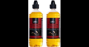 Bio citronella lampenolie - 2x - 750 ml - citrusgeur - fakkelolie voor tuinlampen en tuinfakkels