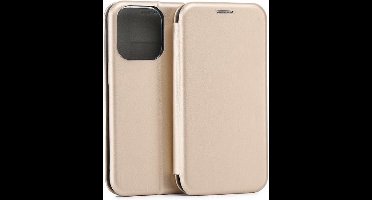 Beline Book Magnetisch iPhone 16 Pro 6,3" hoesje goud/goud
