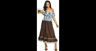 Boland Frau Müller Kostuum Dames Bruin/blauw Maat 44/46