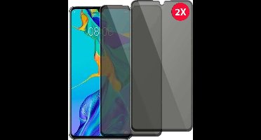 Screenprotector geschikt voor Huawei Nova 4E Privacy Screenprotector 2Pack - Privacy Screenprotector Huawei Nova 4E - Privacy Glas Nova 4E - Privacy Screenprotector Huawei Nova 4E - Privacy Screenprotector Ntech